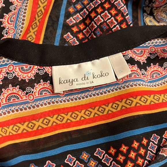 Kaya Di Koko Multicolor Printed Blouse - Picture 4 of 6